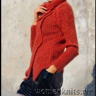 A photo of 81st cardigan, knitted