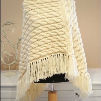 A photo of the 84th shawl, knitted poncho
