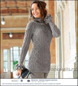 A photo of the 87th sweater, knitted