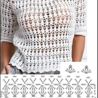 A photo of 94th blouse & pattern, crochet