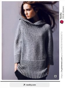 A photo of 96th sweater, knitted