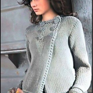 A photo of 105th cardigan, knitted