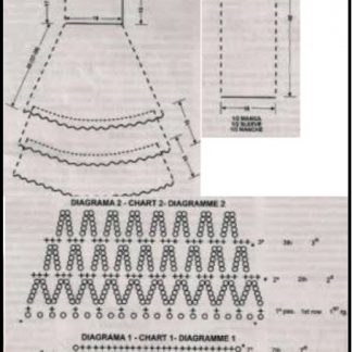 A photo of 101st dress, pattern, scheme, crochet