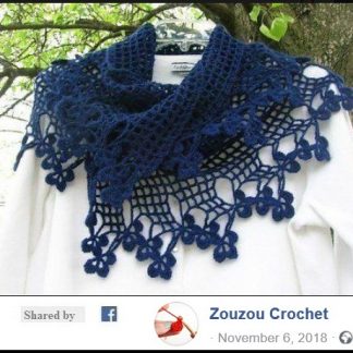 A photo of the 110th shawl, crochet