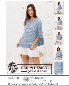 A photo of a 107th sweater, crochet