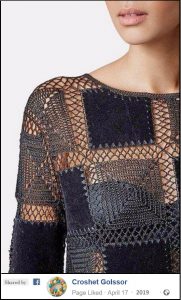 A photo of a 109th sweater, crochet
