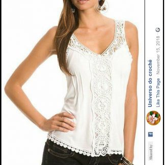 A photo of 111th blouse, top, crochet elements
