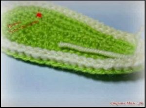 113th of Kids Wear, a photo of a shoes, crochet -know how step 5