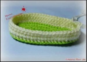 113th of Kids Wear, a photo of a shoes, crochet -know how step 6