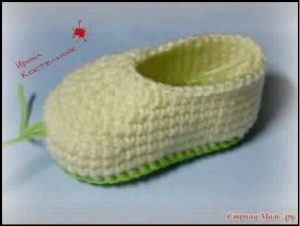 113th of Kids Wear, a photo of a shoes, crochet -know how step 9