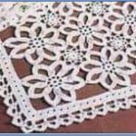 A photo of a misc 111th, a tablecloth, closer view, crochet