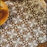 A photo of a misc 112th, a tablecloth, crochet