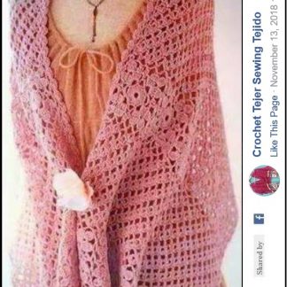 A photo of the 112th shawl, crochet