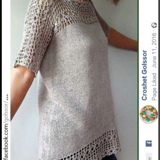 A photo of 121th blouse, crochet