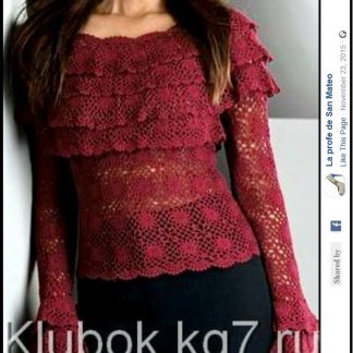 A photo of 123th blouse, crochet
