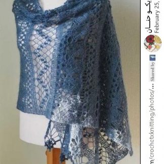 A photo of the 122th shawl, crochet