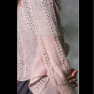 A photo of 126th cardigan, knitted, side look