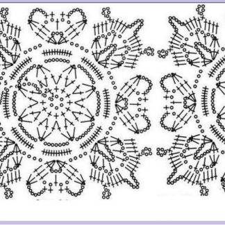 A photo of 129th cardigan, crochet, pattern