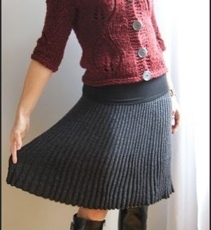 A photo of 91st skirt, knitted