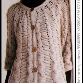 A photo of 135th cardigan, crochet